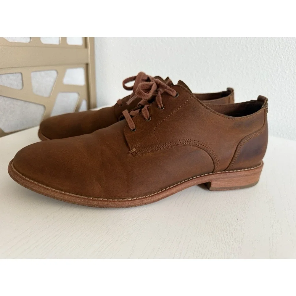 Cole Haan Feathercraft Grand Blucher Mens Shoes 11.5 Brown Leather Oxford C29703